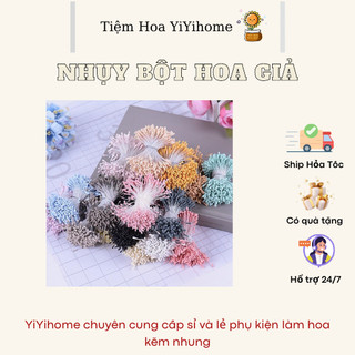 NHỤY HOA BỘT LÀM HOA KẼM NHUNG, KẼM NHUNG HANDMADE YIYIHOME