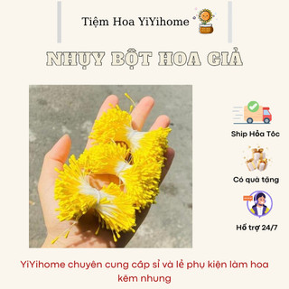 NHỤY HOA BỘT LÀM HOA KẼM NHUNG, KẼM NHUNG HANDMADE YIYIHOME