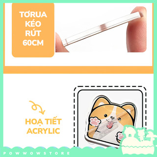 [Sẵn VN] Lõi Tơrua Kéo Rút 60cm Sử Dụng Móc Vào Bao Đựng Thẻ Hoặc Móc Khoá Phong Cách Nhân Vật Hoạt Hình Inu Shiba