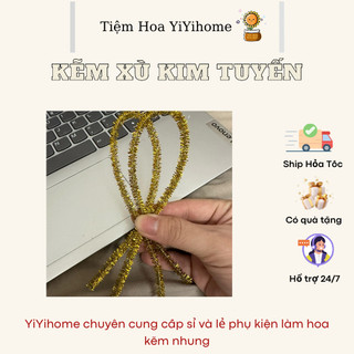 Kẽm Xù Làm Hoa Kẽm Nhung Handmade YiYihome