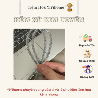 Kẽm Xù Làm Hoa Kẽm Nhung Handmade YiYihome
