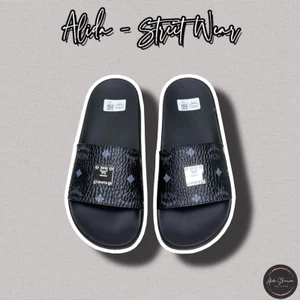 ⚡️[Hight Quality] Dép Lê Quai Ngang M.6.M Monogram Print Rubber Slides - Phối Màu Đơn Giản Logo Cao Cấp -Full Box Nam Nữ