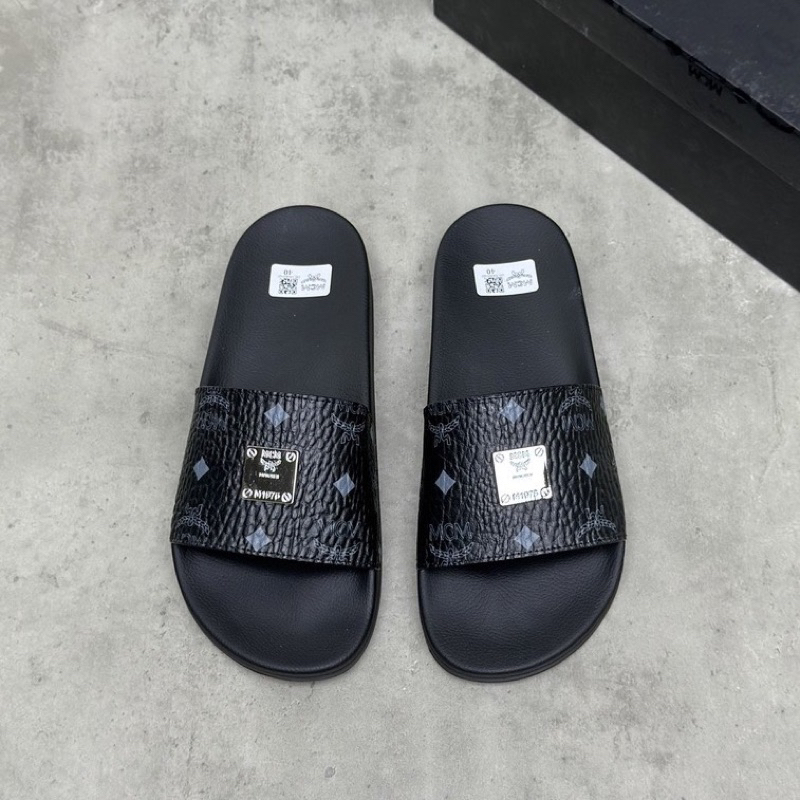 ⚡️[Hight Quality] Dép Lê Quai Ngang M.6.M Monogram Print Rubber Slides - Phối Màu Đơn Giản Logo Cao Cấp -Full Box Nam Nữ