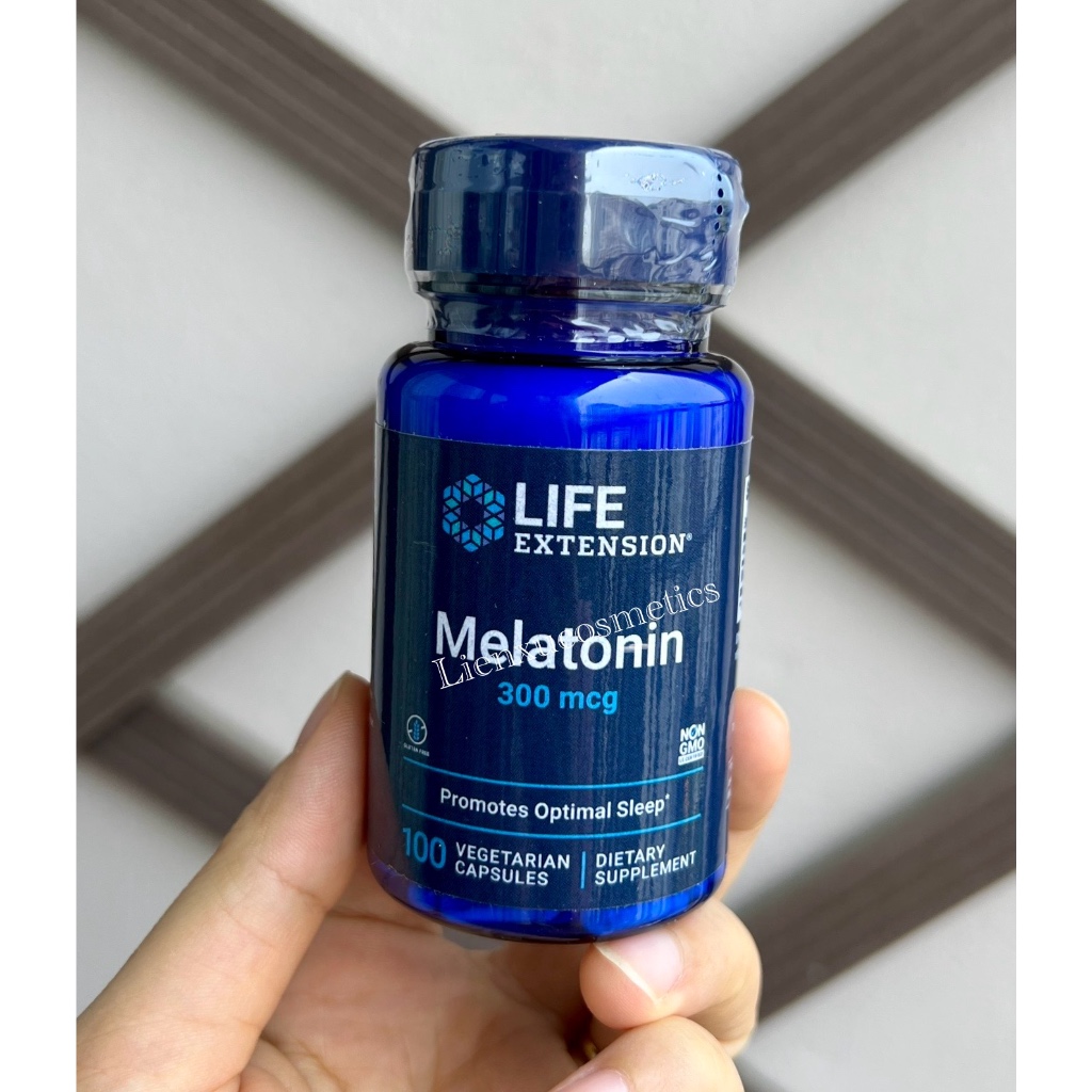 Life extension melatonin 300mcg, hộp 100 viên- made in USA | Shopee ...