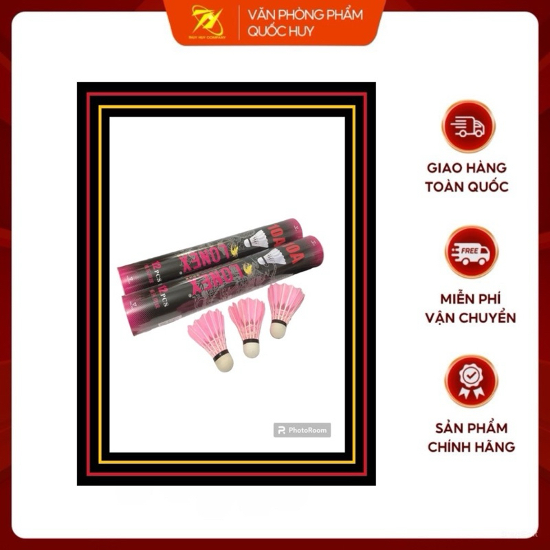 [SỈ] QUẢ CẦU LÔNG 10A LONEX, (ỐNG 12 QUẢ) - VPP QUỐC HUY.