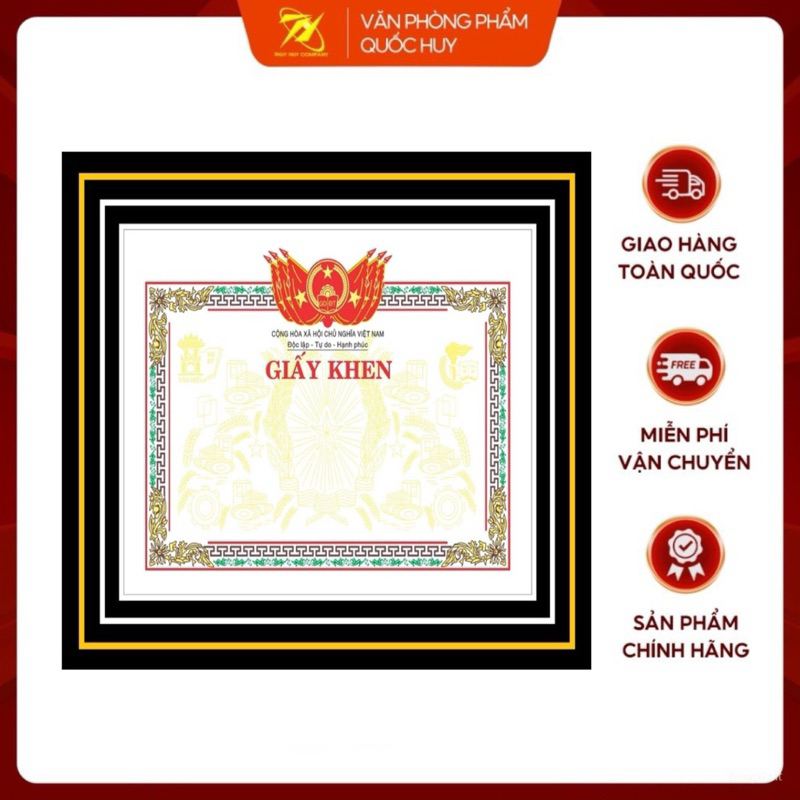 [ BUÔN] PHÔI GIẤY KHEN A4 ĐL120, 100 TỜ/1 TẬP - VPP QUỐC HUY.