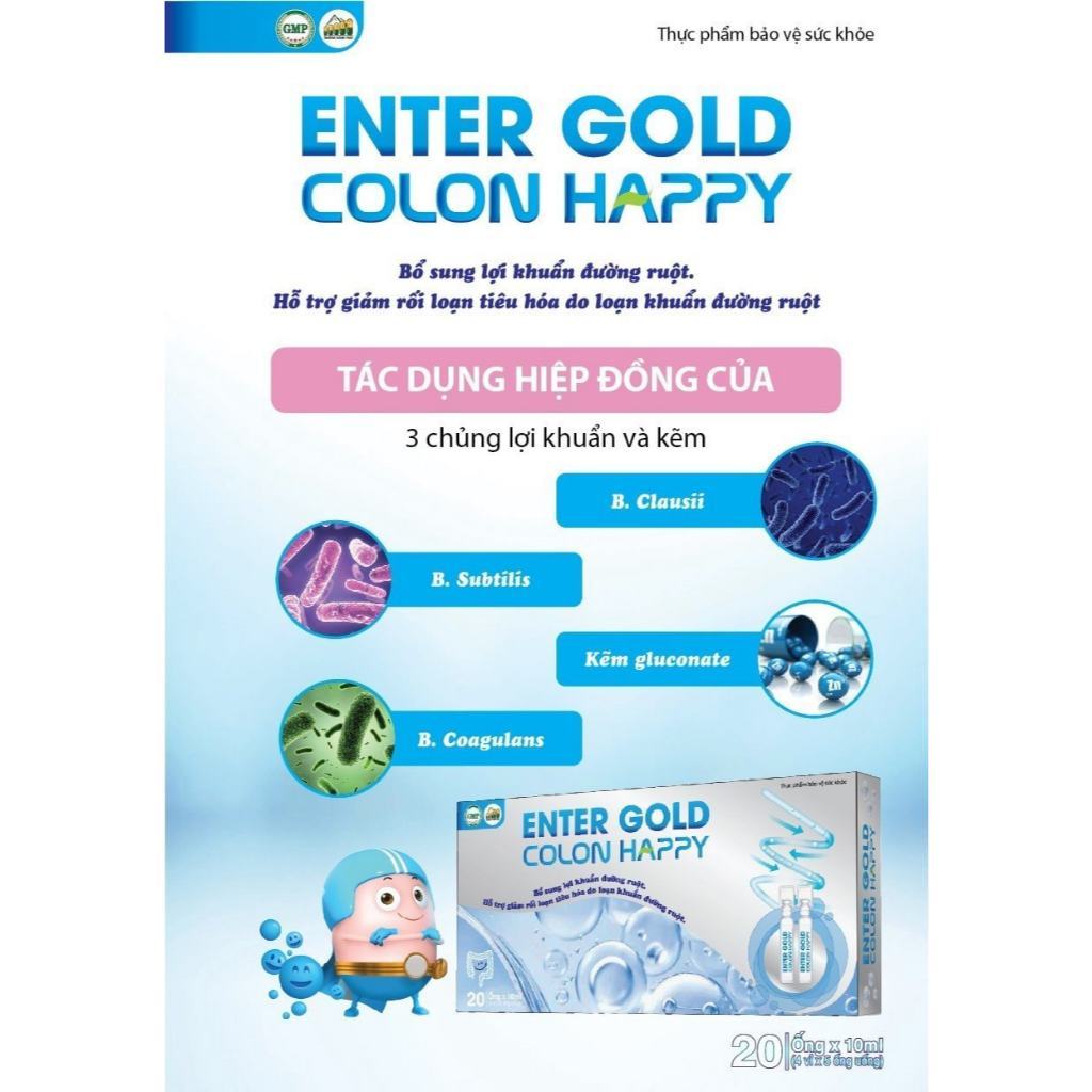 Men vi sinh ENTERGOLD COLON HAPPY - Hỗ trợ tăng cường hệ vi sinh đường ...