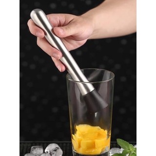 [GIÁ SỈ] Chày bar dầm pha chế inox 20cm đầu nhựa cao cấp (chất liệu inox 304)