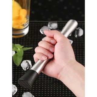[GIÁ SỈ] Chày bar dầm pha chế inox 20cm đầu nhựa cao cấp (chất liệu inox 304)