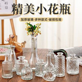 Bình cắm hoa thủy tinh mini phong cách hiện đại decor nhà cửa