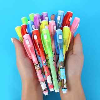 Vỉ 24 Cây Bút tàng hình,Bút viết mực tàn hình có đèn soi invisible pen