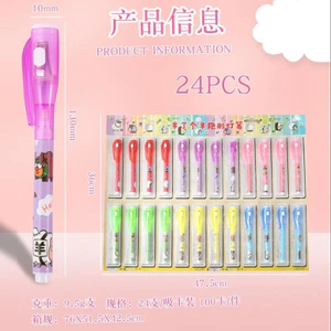 Vỉ 24 Cây Bút tàng hình,Bút viết mực tàn hình có đèn soi invisible pen
