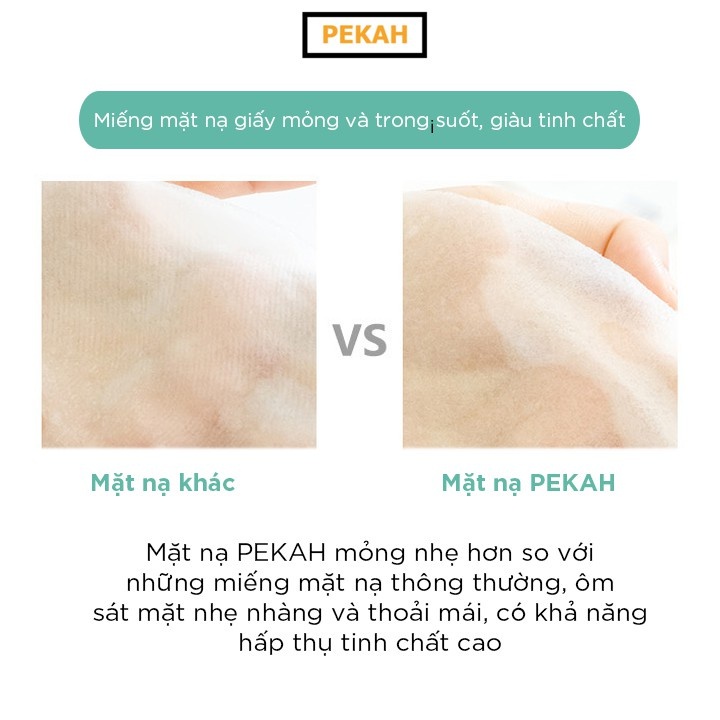 Ảnh Mặt nạ giấy dưỡng trắng phục hồi da Pekah Healing Night Mask 25ml 2
