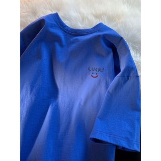 Áo phông thun nữ nam 3158 in chữ lucky form rộng unisex chất cotton khô loại 1 thoáng mát thấm hút mồ hôi KONOVA