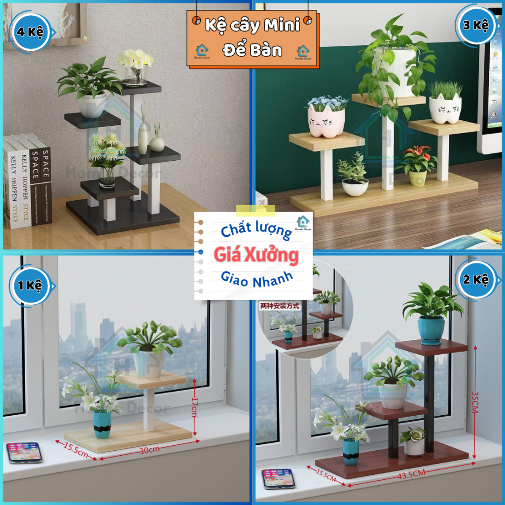 Kệ cây cảnh để bàn MINI, giá để cây cảnh nhỏ bé, kệ chậu bông hoa trang ...