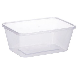Hộp thực phẩm chữ nhật có nắp  dung tích 1000 ml bảo quản thức ăn, đồ đông lạnh an toàn tiện lợi dùng được trong lò vi s