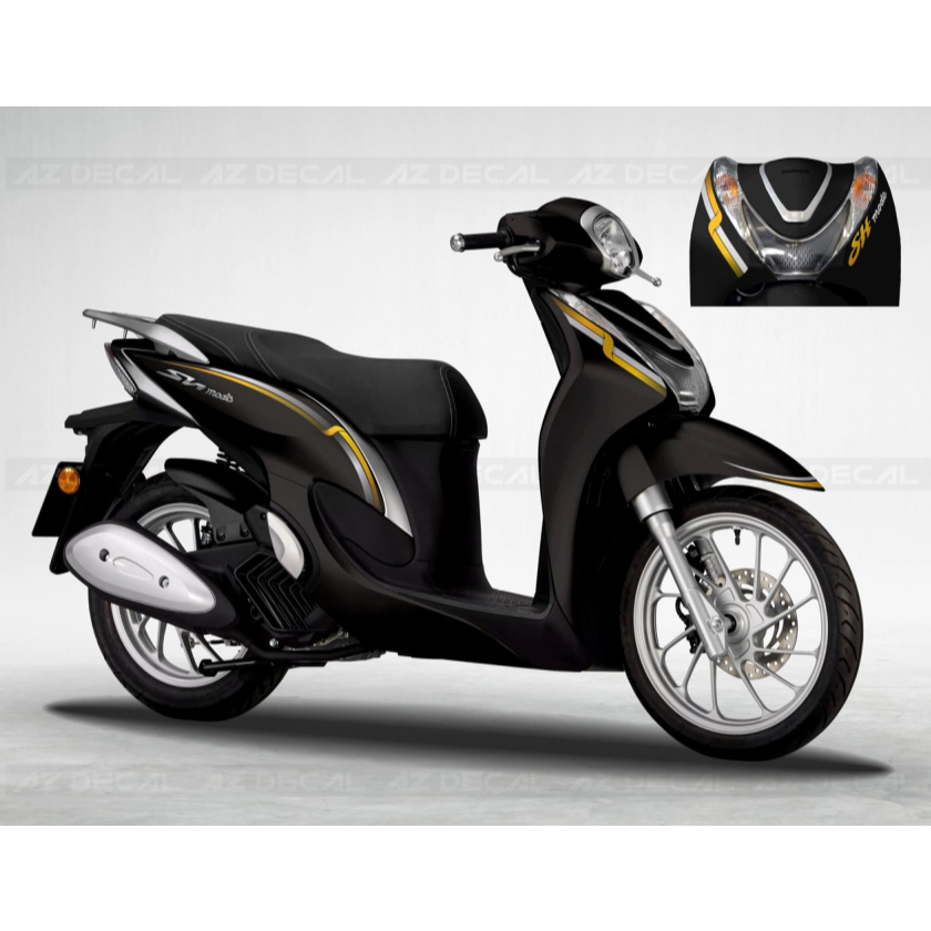 Tem rời SH MODE cao cấp chất liệu in 3 lớp PPF chống nước không phai màu thích hơp nền xe tem bóng.