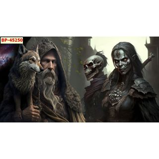 Tranh Nhật Bản Samurai AI mới dán tường Lụa kim sa tặng kèm keo và dụng cụ dán