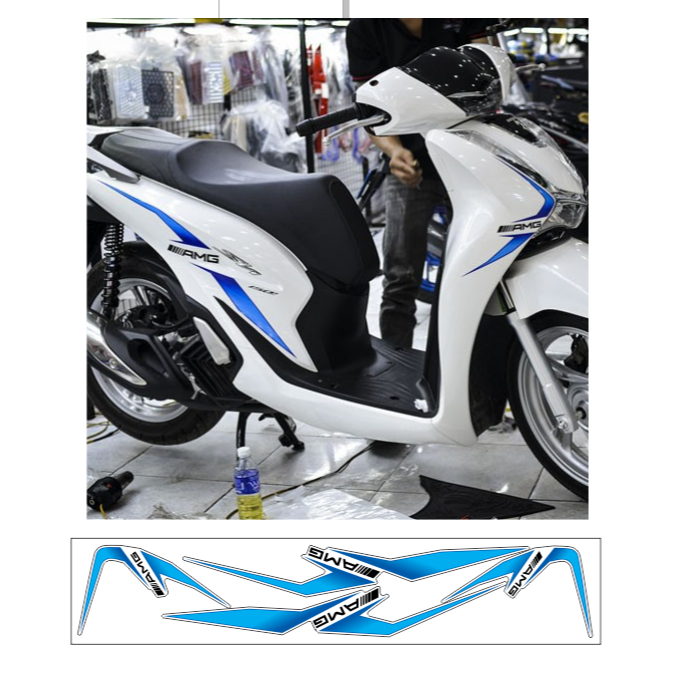 Tem rời SH cao cấp chất liệu in 3 lớp PPF chống nước không phai màu thích hợp nền trắng ,nhãn dán.