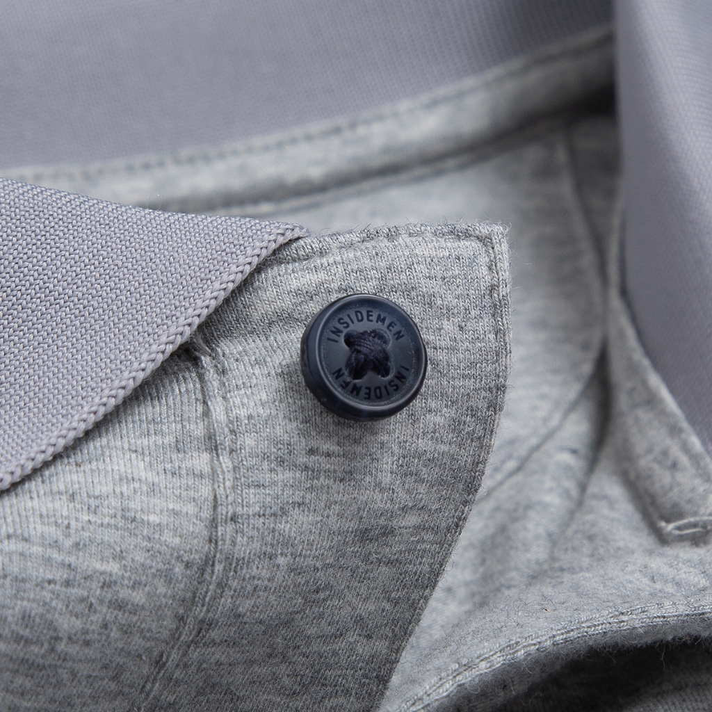Áo thun nam polo INSIDEMEN sọc ngang cotton cao cấp ngắn tay cực sang trọng và lịch lãm IPS047S3