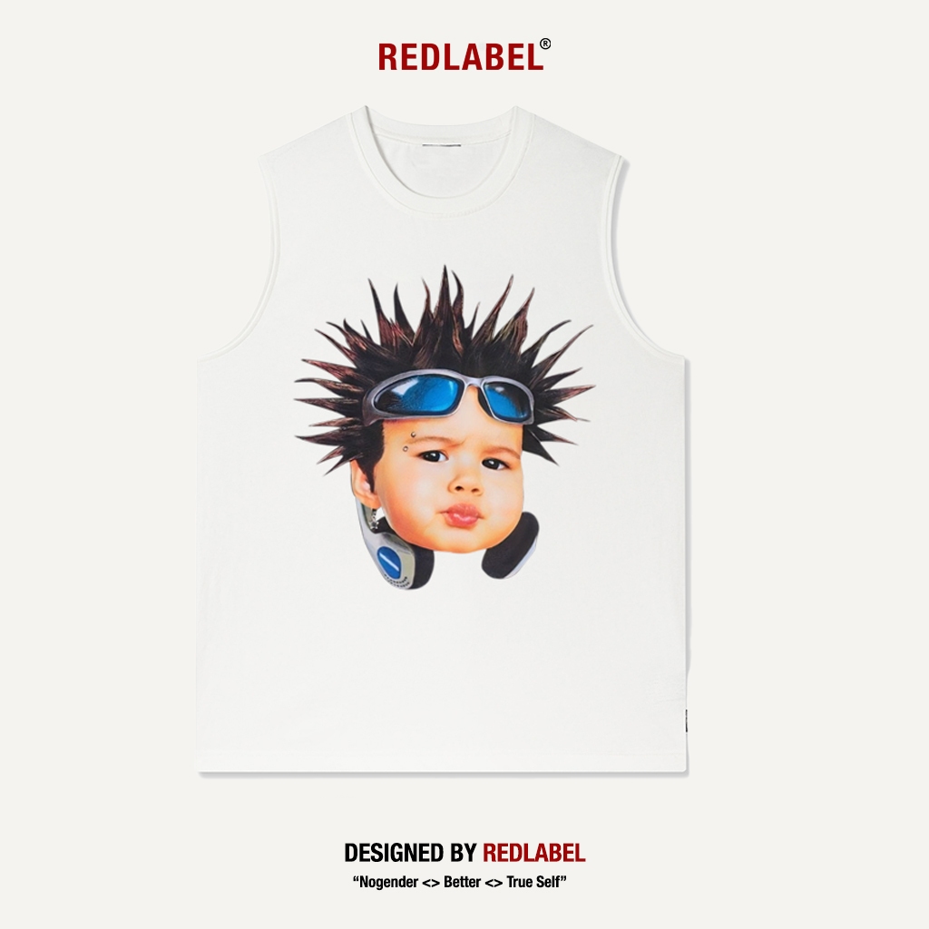Áo Tank Top Nam Nữ RedLabel In Họa Tiết BABY, Áo Ba Lỗ Sát Nách Nam Nữ Cotton Cá Tính TT6