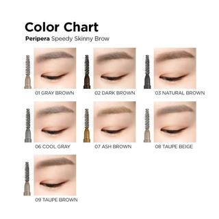 Chì Kẻ Mày Peripera Speedy Skinny Brow Siêu Mảnh Dễ Gảy Sợi Tạo Khuôn Lông Mày 0.14g - Bebeau