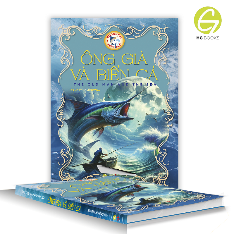 Ảnh Sách song ngữ Ông Già Và Biển Cả kinh điển kèm theo note từ vựng và file nghe - HG Books 4