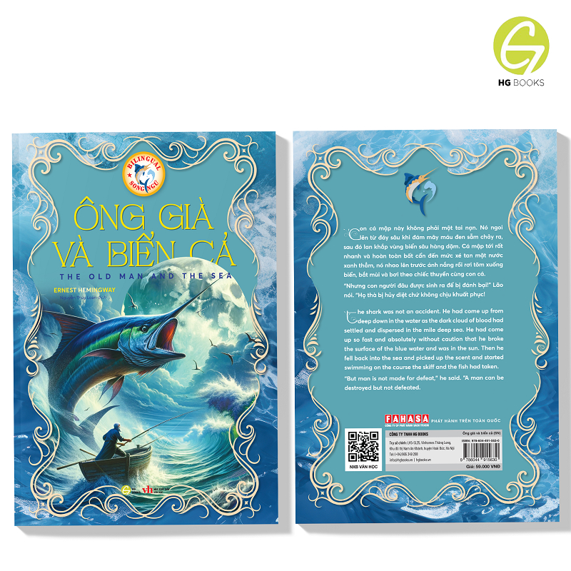 Ảnh Sách song ngữ Ông Già Và Biển Cả kinh điển kèm theo note từ vựng và file nghe - HG Books 3