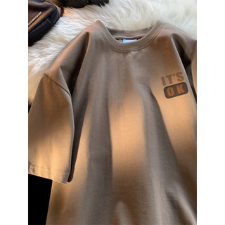 áo phông thun nữ nam 3158 unisex tay lỡ chất liệu cotton khô form rộng dấu quần KONOVA in chữ IT OK