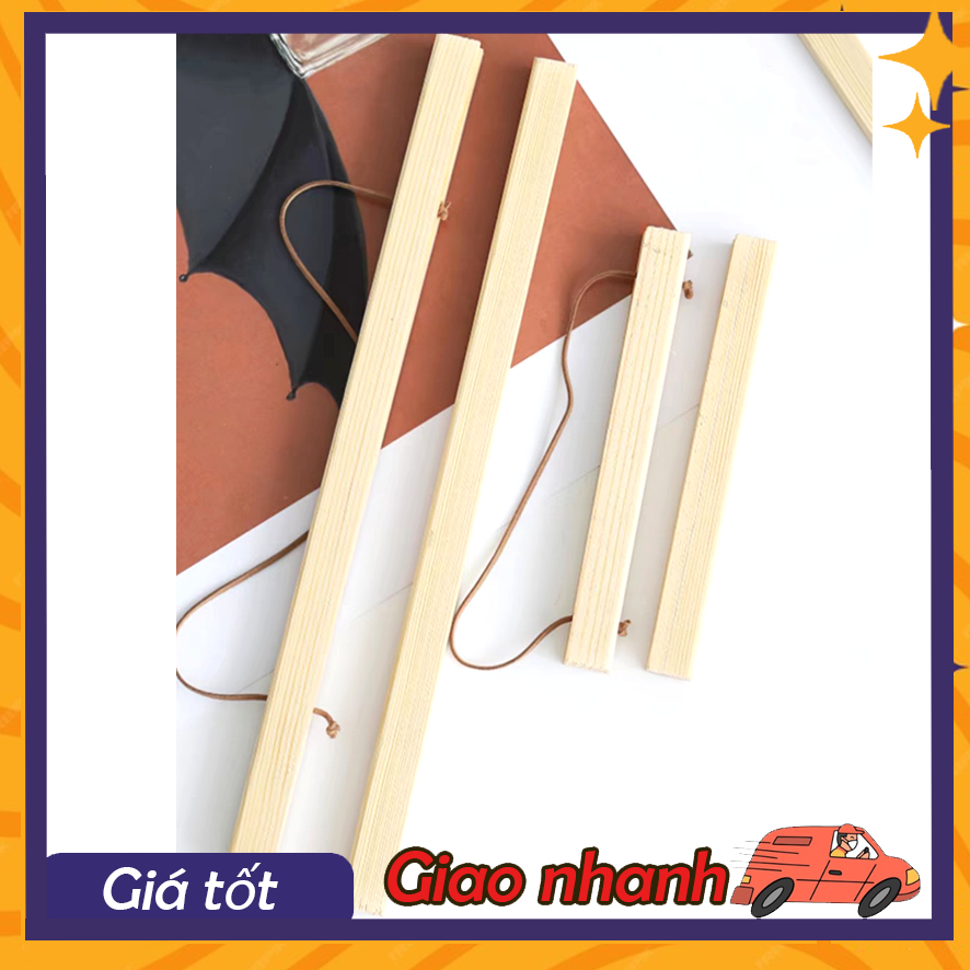 Thanh nẹp thông Khung gỗ có Nam Châm 2 x 1.5cm treo tranh trang trí ...
