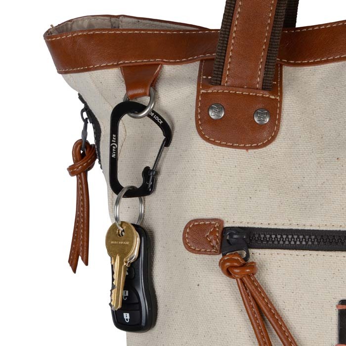 NITE IZE - MÓC KHÓA CSL4-01-R6 - SLIDELOCK #4 CARABINER (THÉP ĐEN BLACK OXIT)