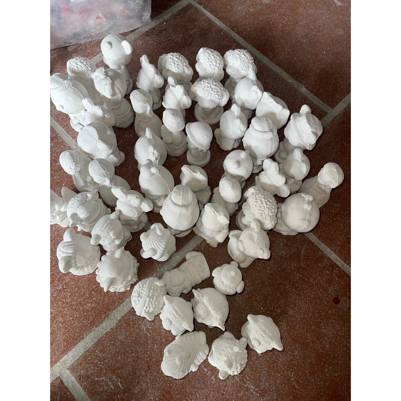 Set 12 Tượng 7-10cm🎁tặng kèm vỉ màu 12 1 khay 6 ô