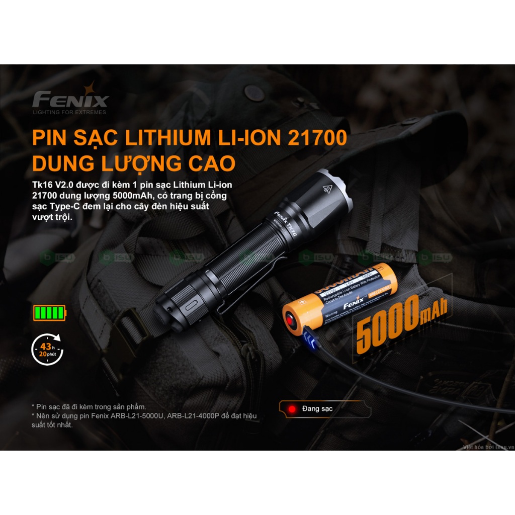 Đèn FENIX TK16 V2.0 Chính hãng (3100 Lumens)