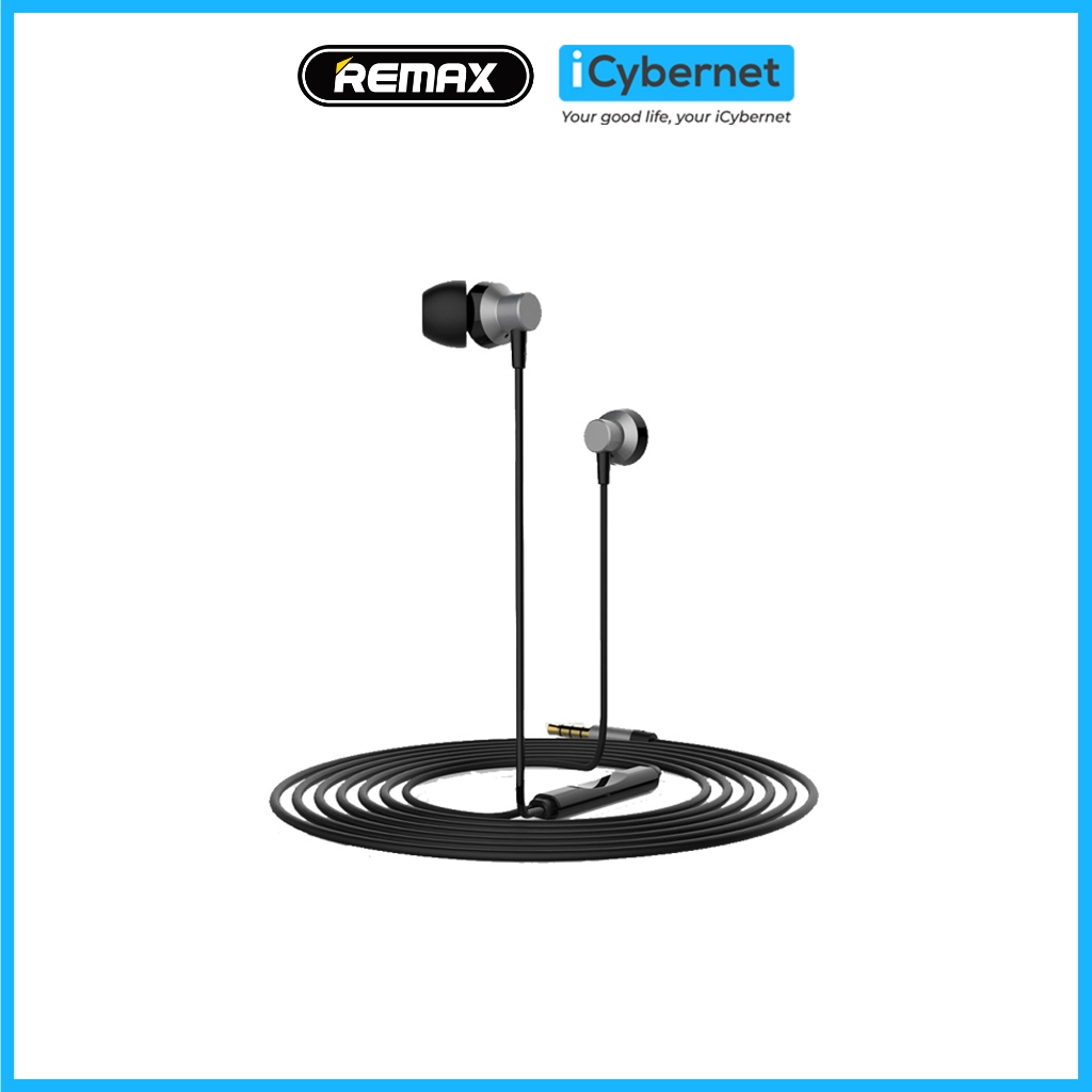 Tai nghe dây 3.5mm Remax RM-512 nút tai silicon chống ồn tốt chiều dài ...
