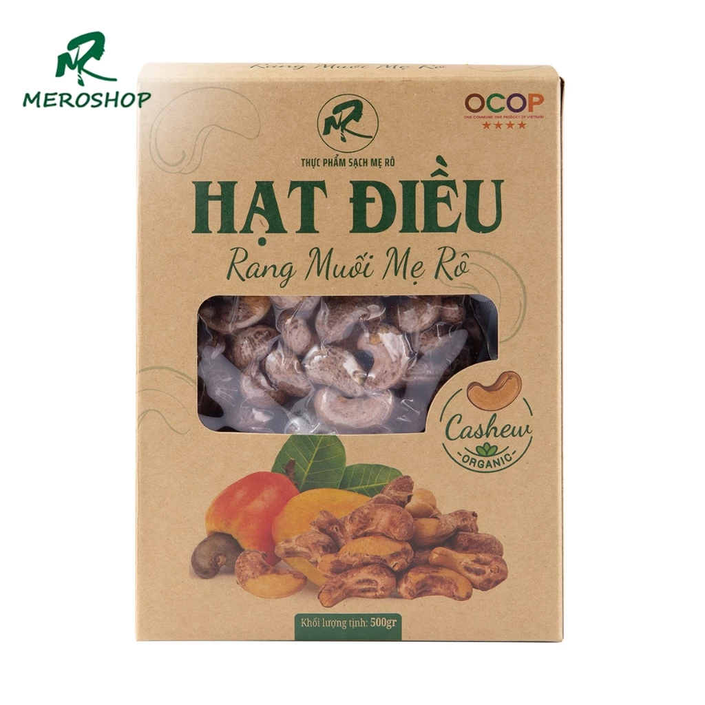 500Gr Hạt điều rang muối Mẹ rô. Có hồ sơ công bố, Xuất hóa đơn công ty đầy đủ