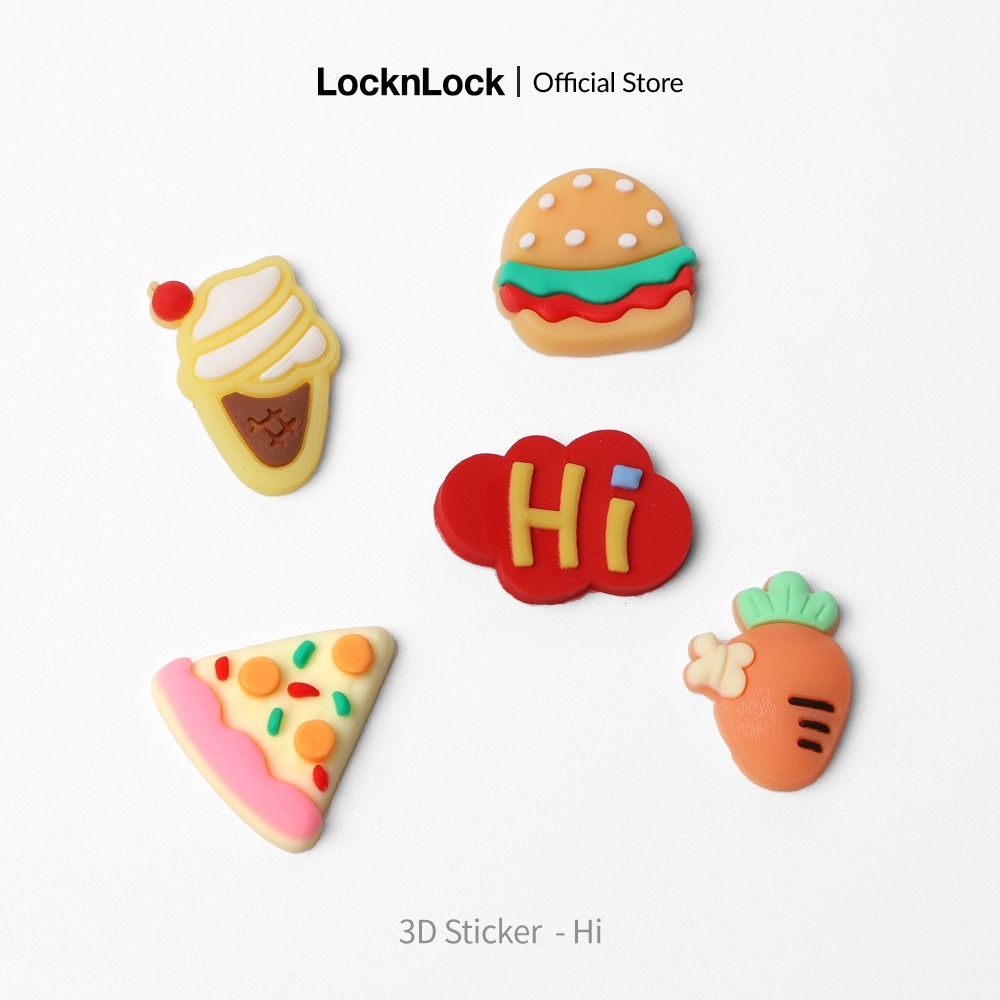 Bộ phụ kiện trang trí LocknLock 3D sticker - K-MALL