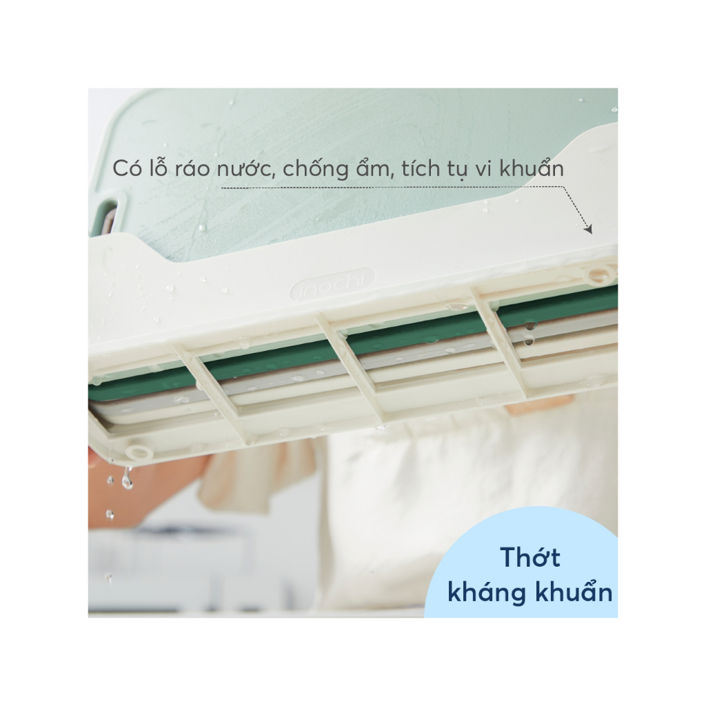 Bộ 4 Thớt nhựa đa năng Yoko inochi chất liệu nhựa PP có ion Bạc Ag+ kháng khuẩn, có hộp bảo quản
