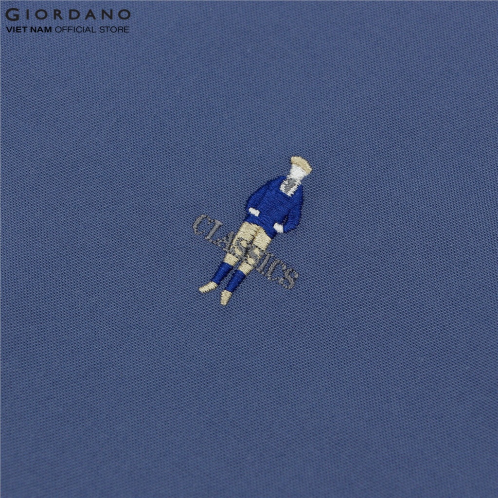 Ảnh GIORDANO Áo Sơ Mi Nam Dài Tay Logo Classics Shirts 01044043 2
