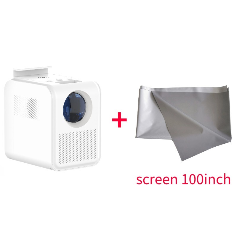 Máy Chiếu mini 1080P Projector Full HD 4K sạc không dây tích hợp sẵn ...