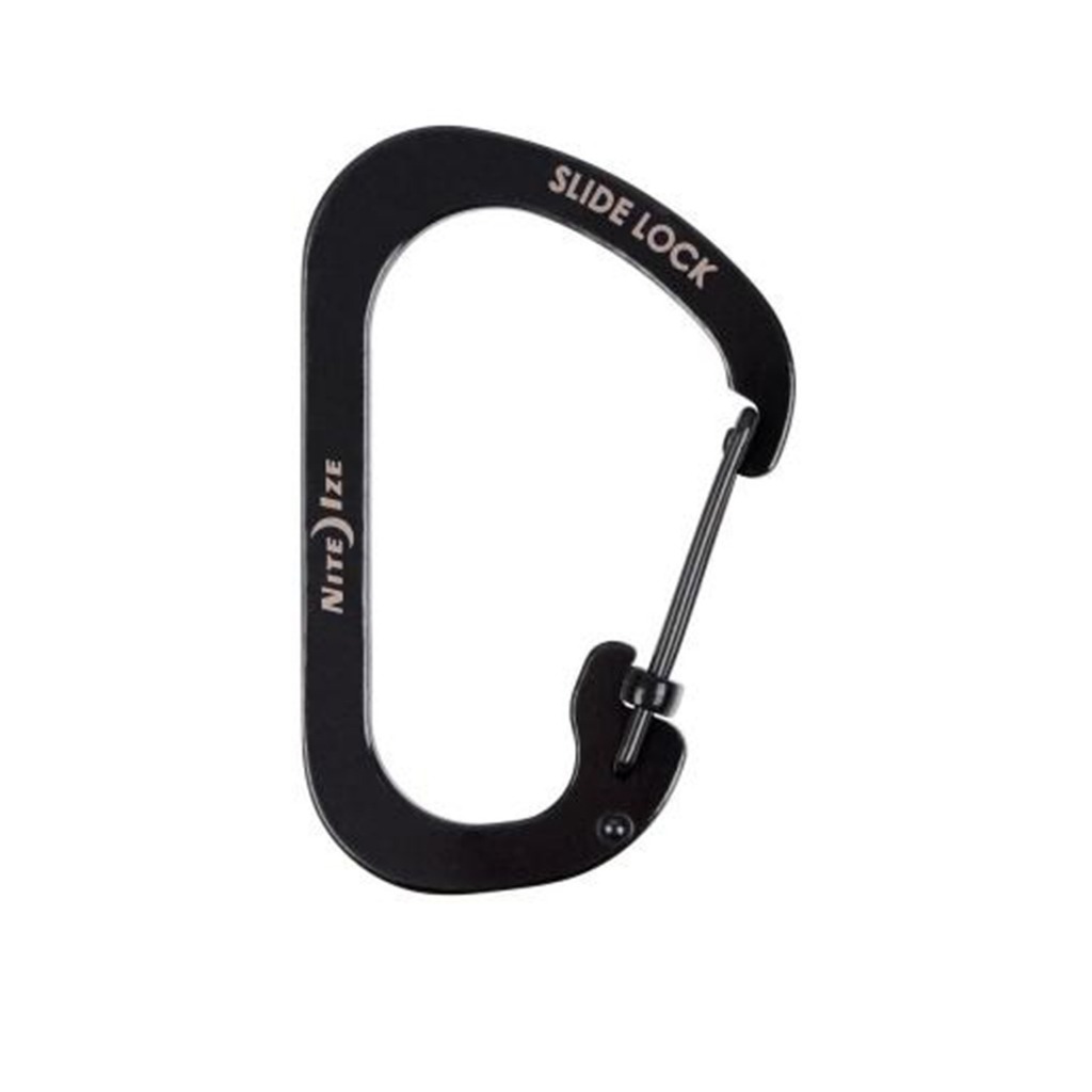 Móc khóa- Nite Ize CSL4-01-R6 - Slidelock #4 Carabiner (Thép đen Black Oxit)