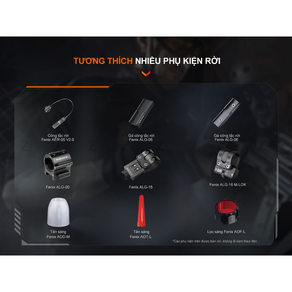 Đèn FENIX TK22R Chính hãng (3200 Lumens)