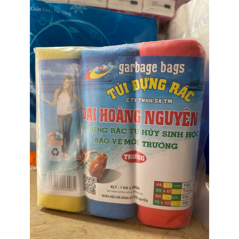Túi rác trung màu bịch 3 cuộn/1kg | Shopee Việt Nam