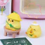 Mô hình gà tròn dễ thương tiểu cảnh, bày bàn làm việc, bàn học, tủ sách, taplo ô tô