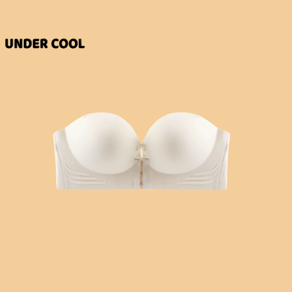 Áo Lót Nữ Đúc Su Cài Trước Quây Ngang UNDERCOOL Cup Ngang Đệm Dày Siêu Nâng Đẩy Màu Đen Trắng Be Nâu AL21