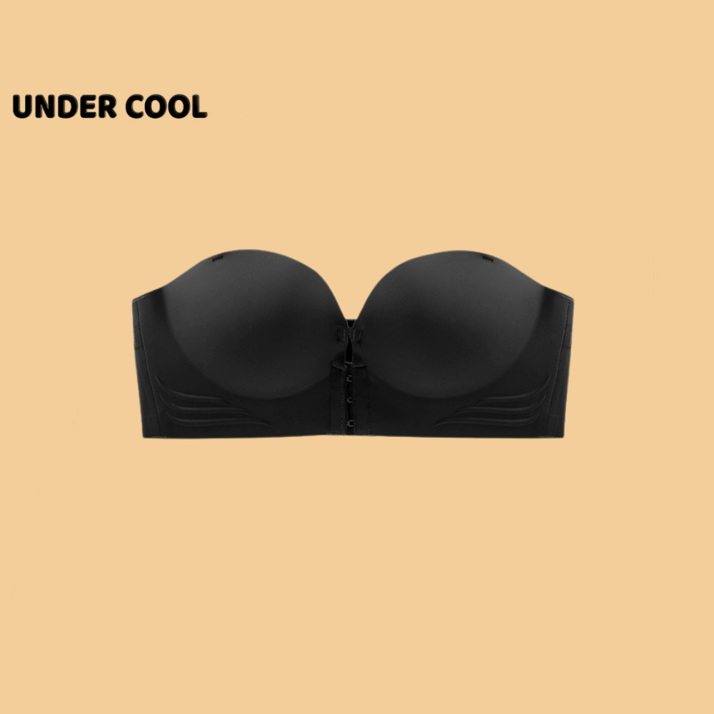Áo Lót Nữ Đúc Su Cài Trước Quây Ngang UNDERCOOL Cup Ngang Đệm Dày Siêu Nâng Đẩy Màu Đen Trắng Be Nâu AL21