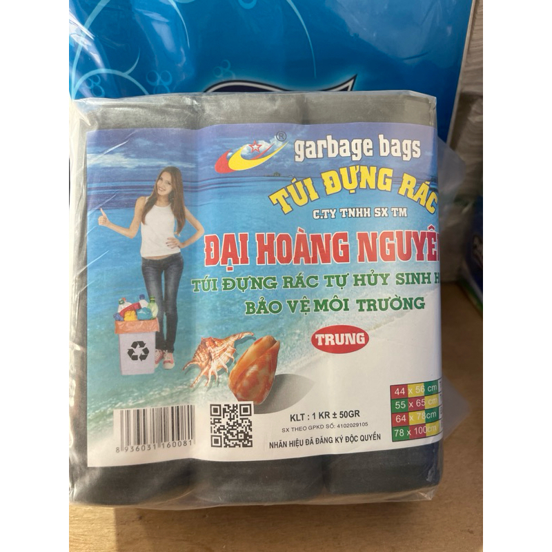 Túi rác trung đen 3 cuộn 1kg | Shopee Việt Nam