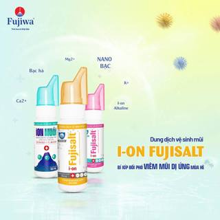 Xịt Mũi ION Muối Nano BạcChai 90ml dung dịch vệ sinh mũi với công nghệ ion kiềm và tinh dầu bạc hà - Thông Mũi Không Rát