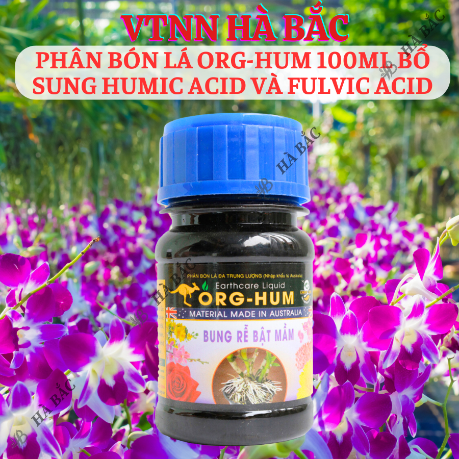 Phân bón lá ORG-HUM 100ML Bổ sung Humic Acid và Fulvic Acid, ra rễ mạnh và phát triển mầm thân