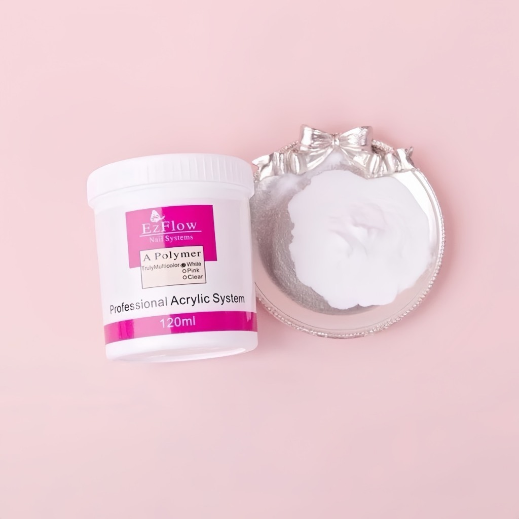 [Ưu Đãi Sản Phẩm Mới] Bột đắp móng Ezflow 120ml chính hãng rất mịn và dẻo, không vón cục - Polymer Nail Powder đủ 3 màu