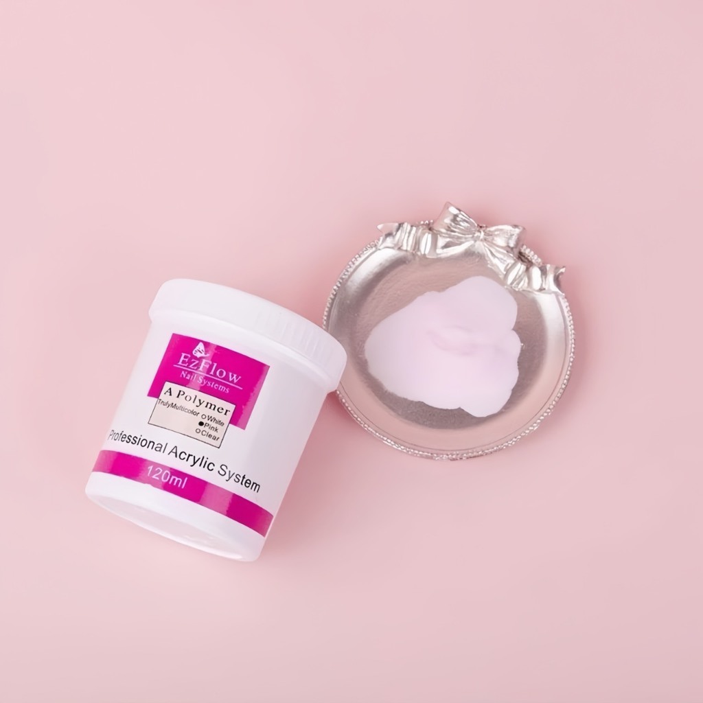 [Ưu Đãi Sản Phẩm Mới] Bột đắp móng Ezflow 120ml chính hãng rất mịn và dẻo, không vón cục - Polymer Nail Powder đủ 3 màu